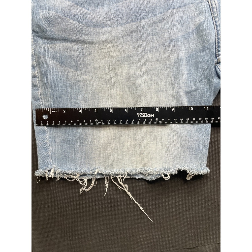 Lee Riders Bermuda Shorts Womens 20W Plus Size Light Wash Stretch Denim Casual - Picture 9 of 12